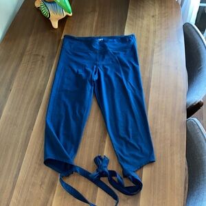 Ballerina Lace Up leggings Navy Blue